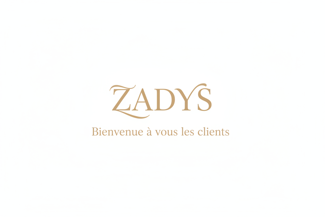 zadys en beige fond blanc avec dessous Bienvenue à vous les clients